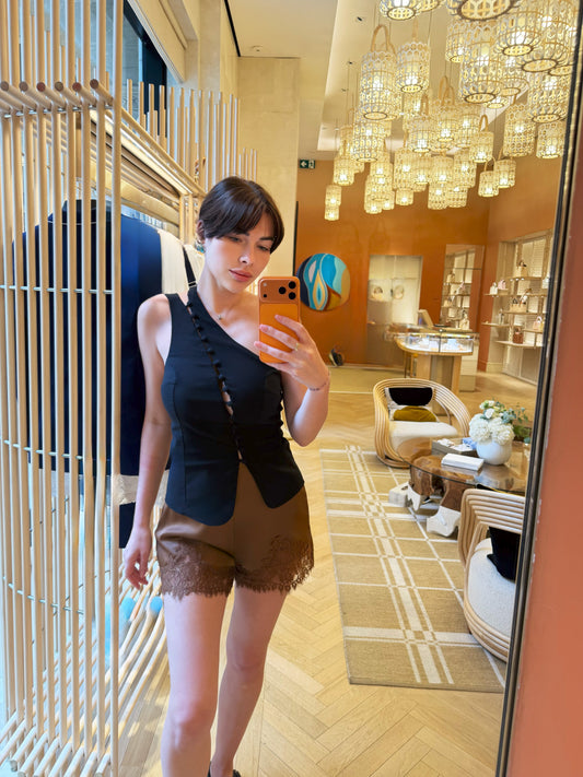 Asymmetrical Black Top