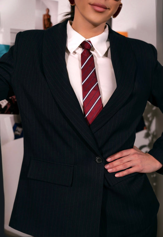 Classic Pinstripe Suit