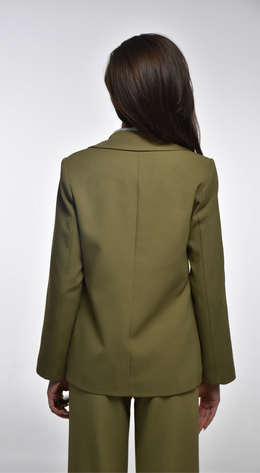 Olive Power Suit