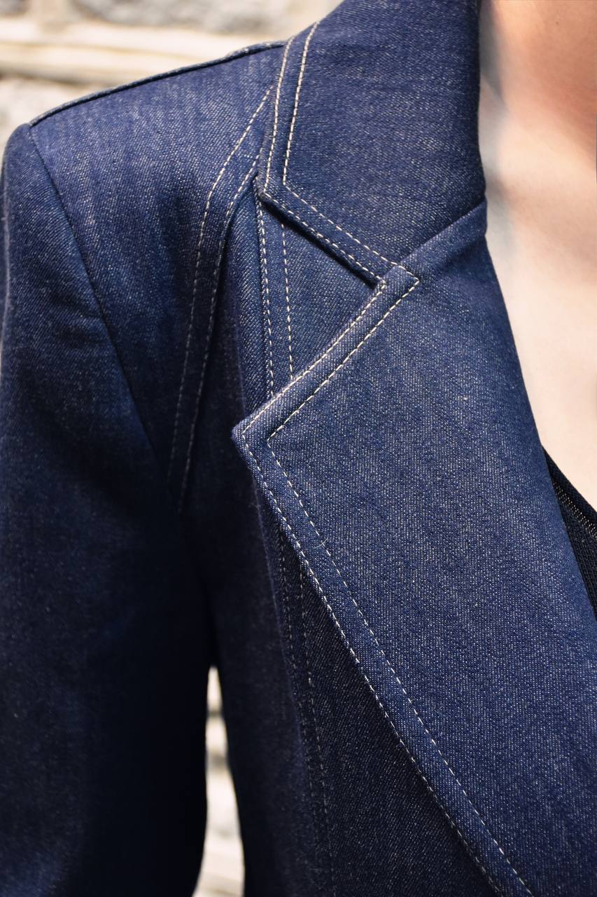 VOGE Tailored Denim Blazer
