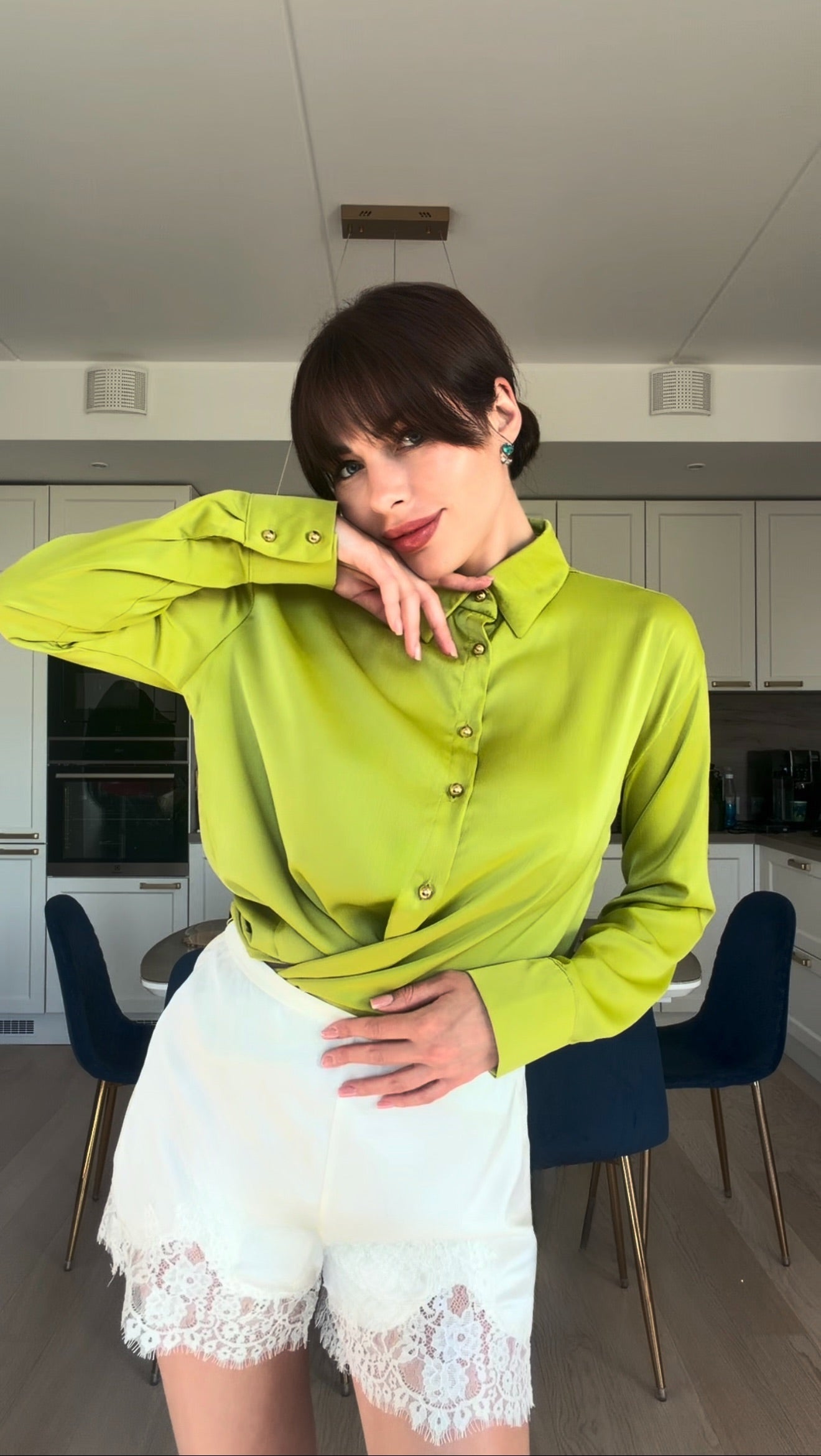 VOGE Lime Fluid Shirt