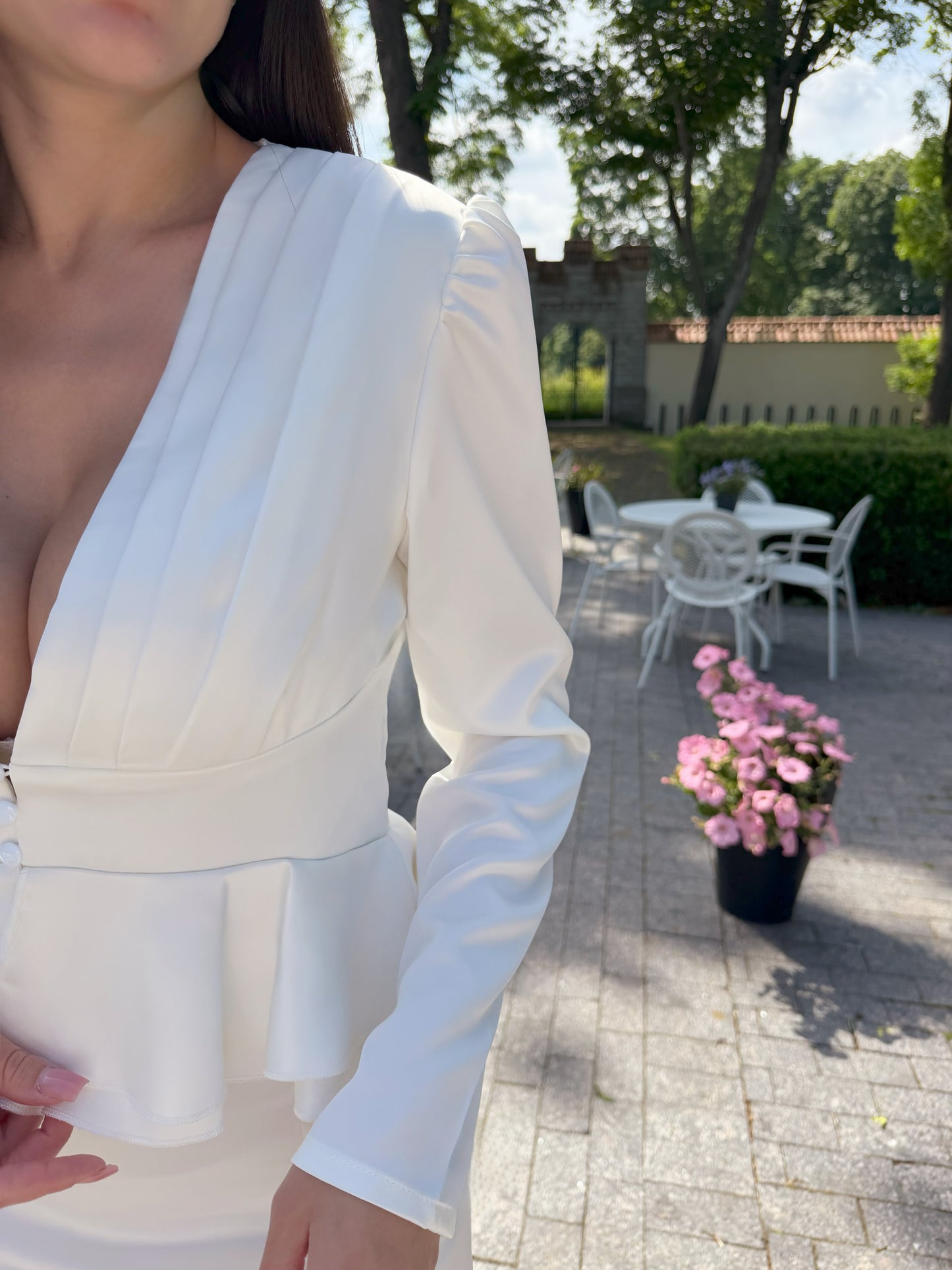 Élise Peplum Pluus