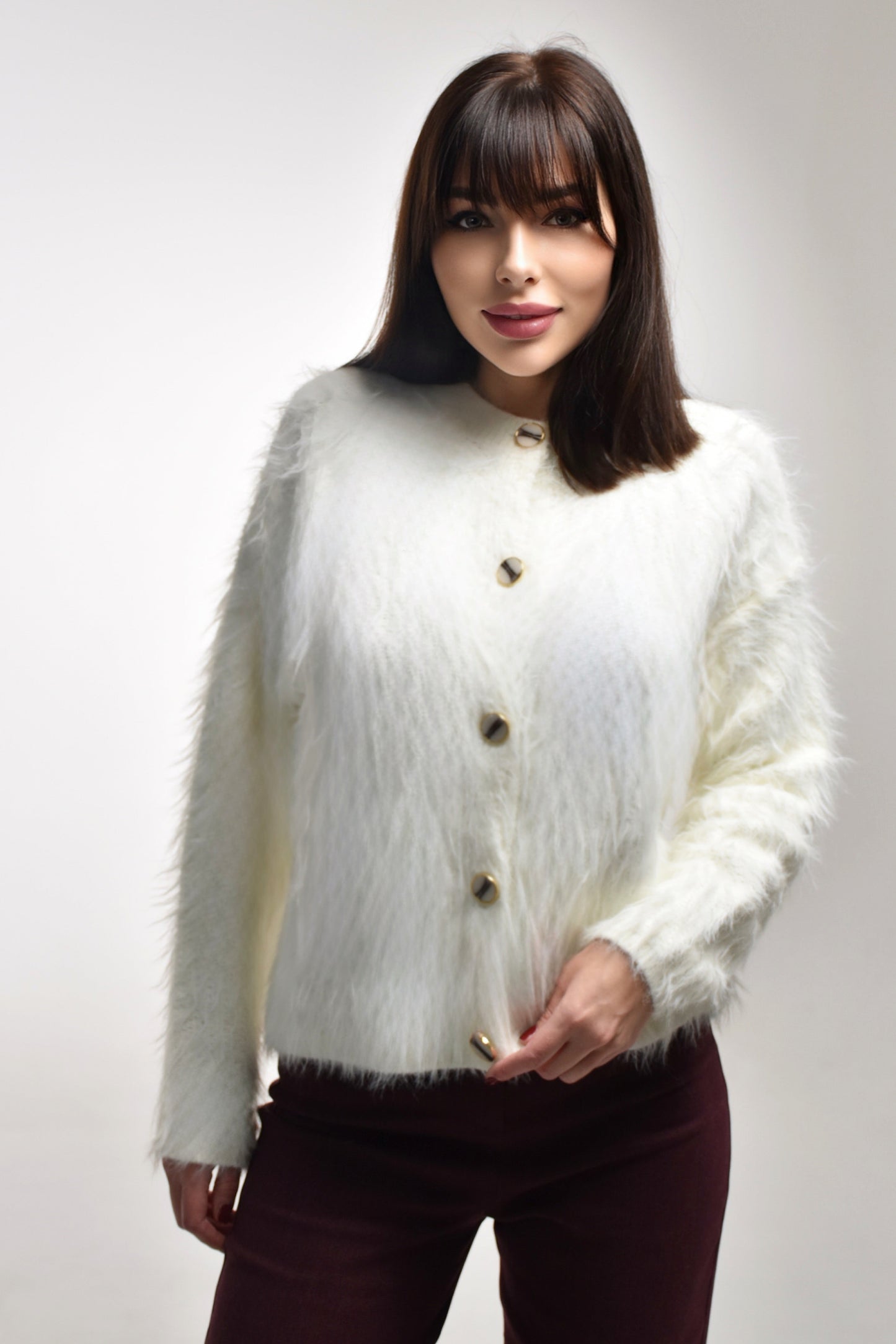 VOGE Faux Fur Jacket – Deep Brown