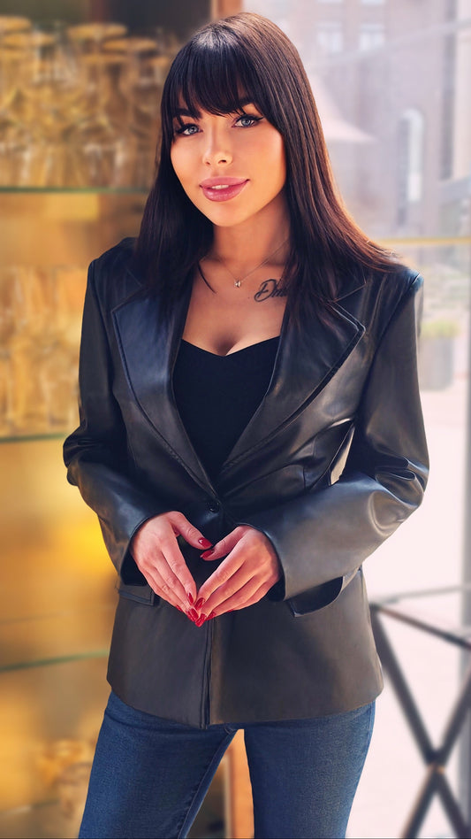 VOGE Eco Leather Blazer