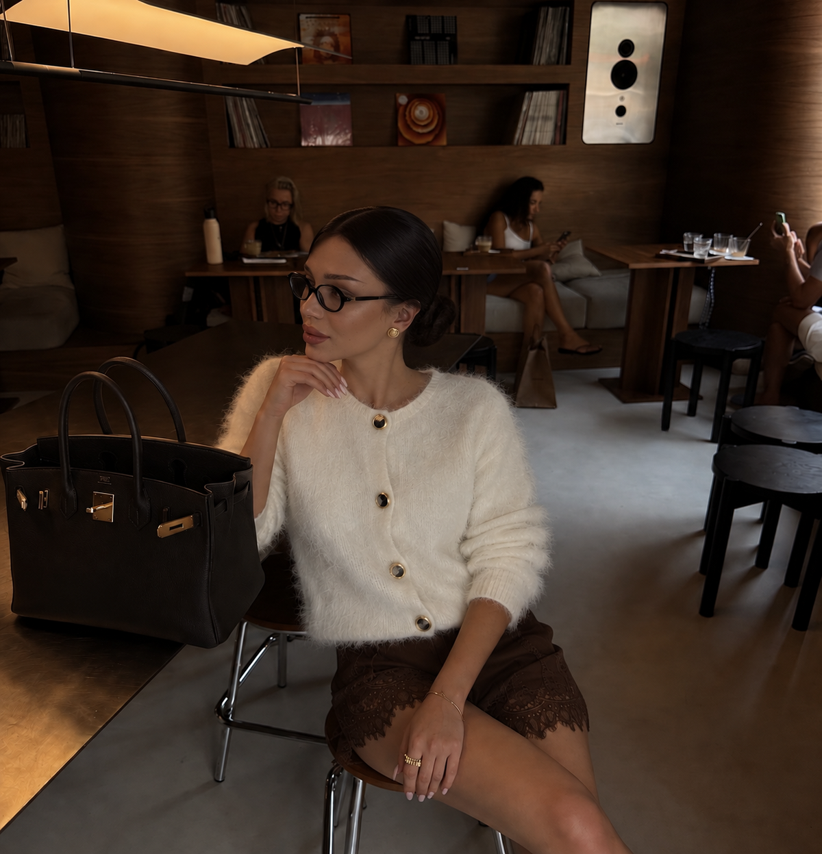 VOGE Faux Fur Jacket – Deep Brown
