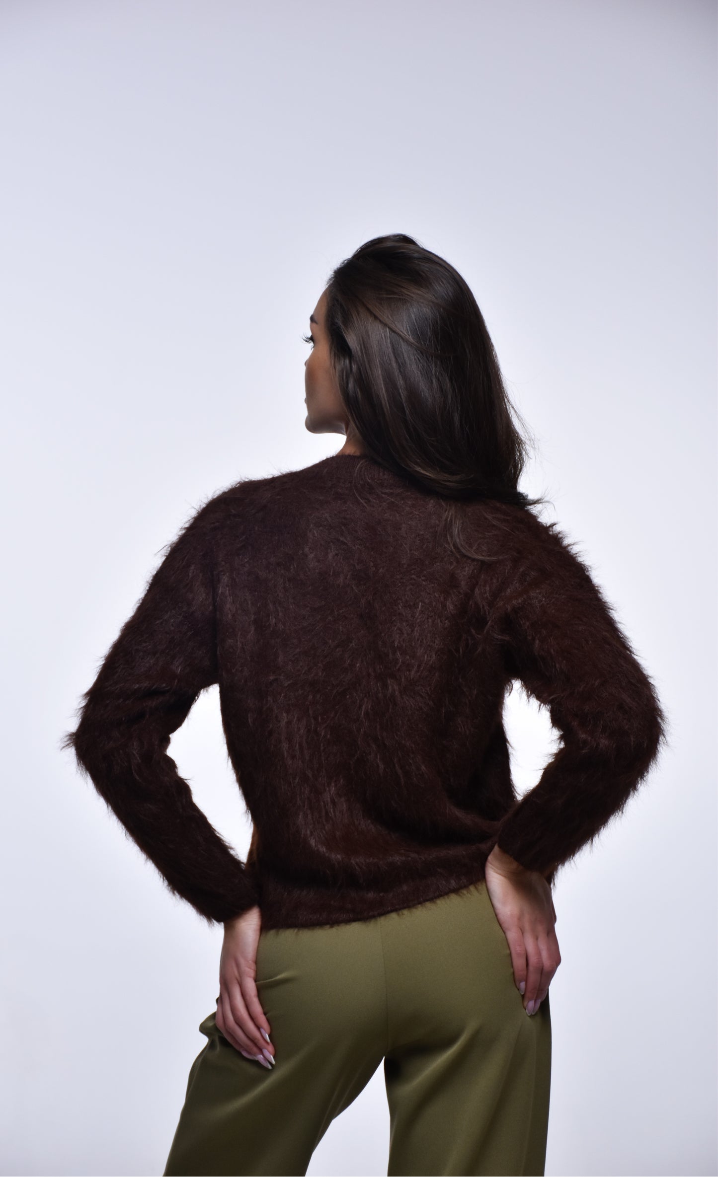 VOGE Faux Fur Jacket – Deep Brown