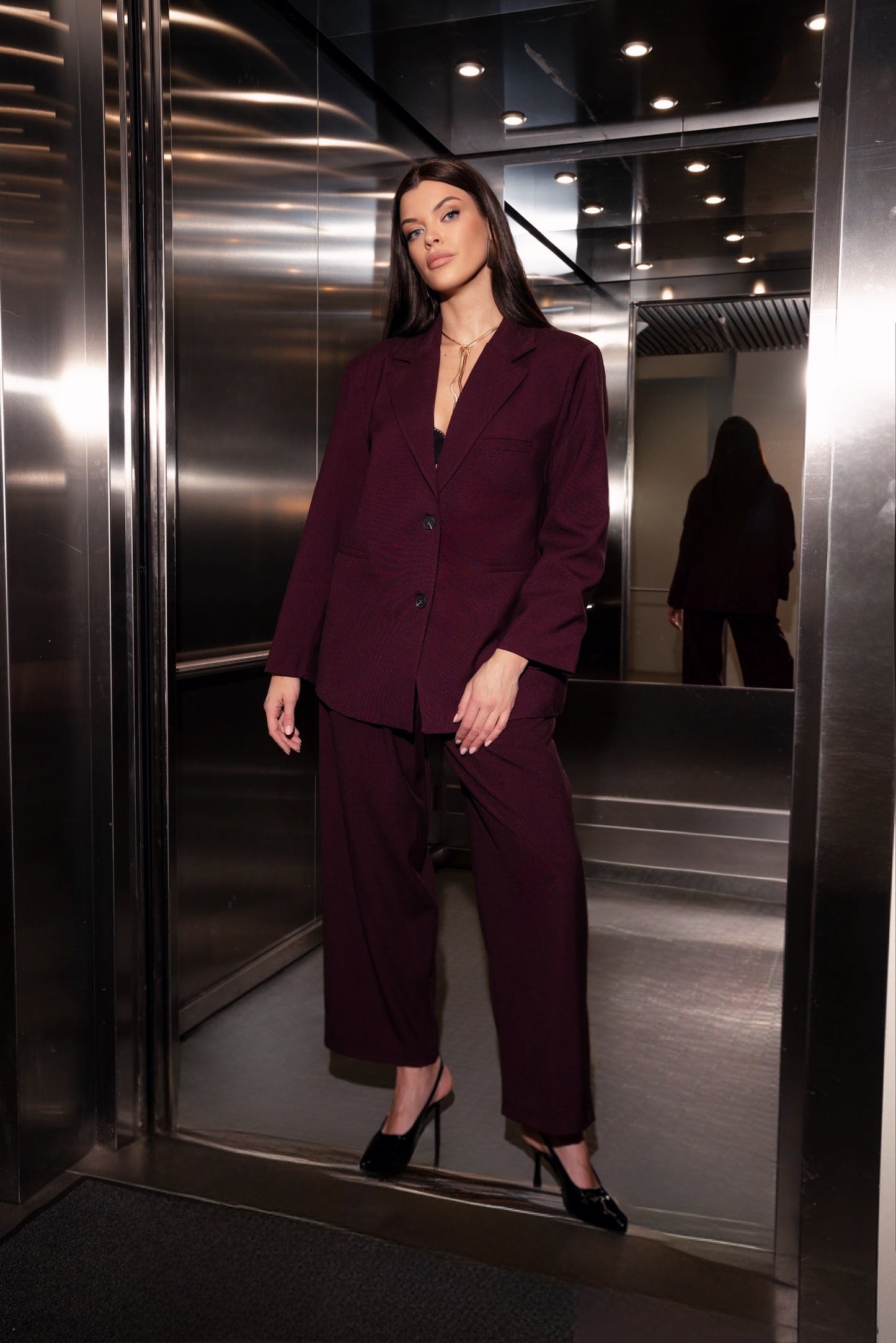 VOGE Plum Suit