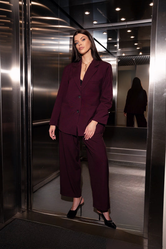 VOGE Plum Suit