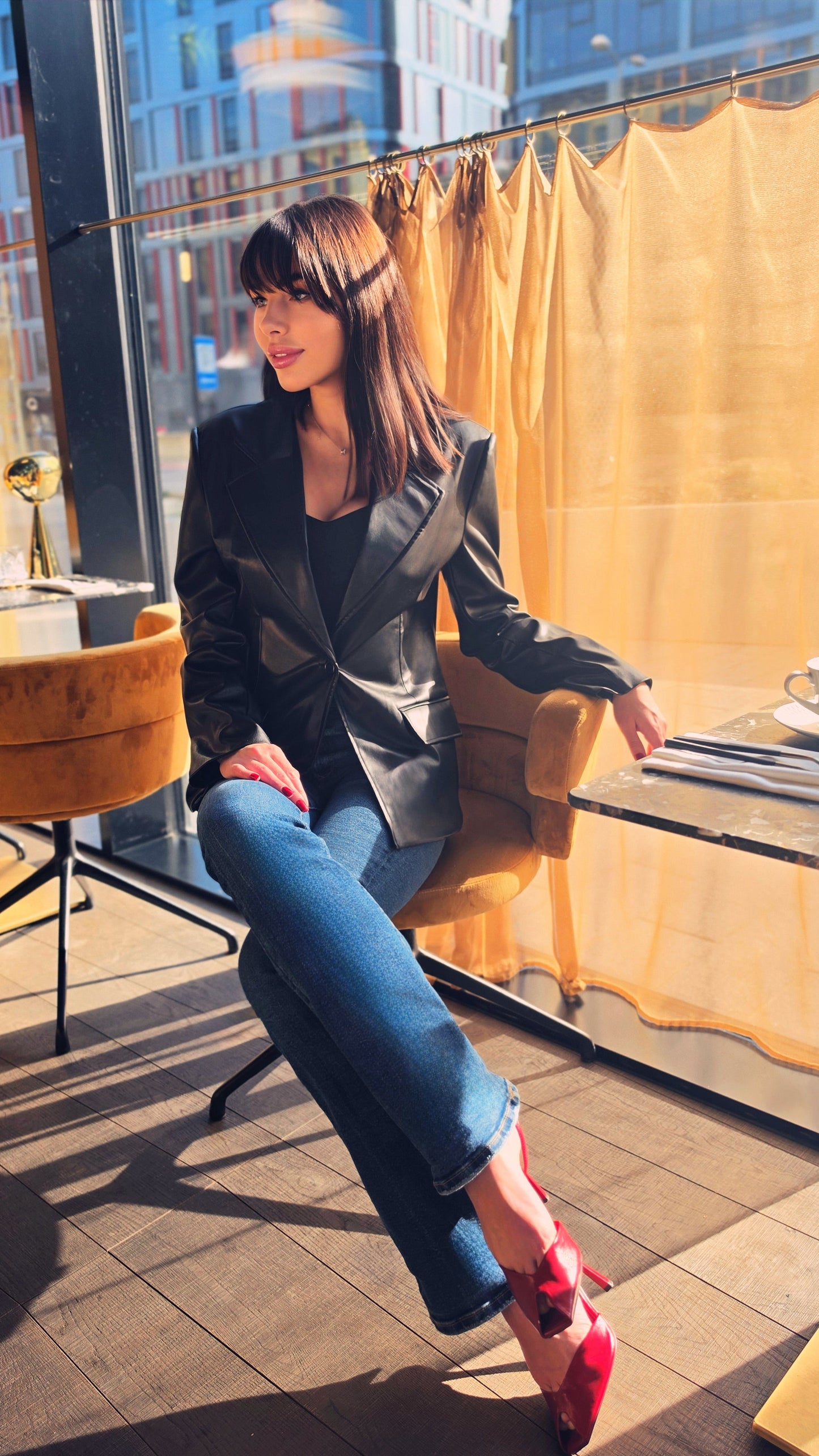 VOGE Eco Leather Blazer