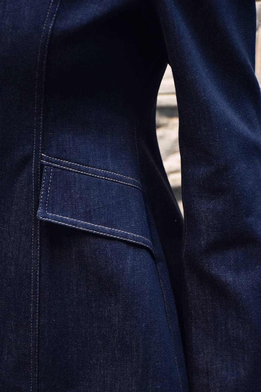 VOGE Tailored Denim Blazer