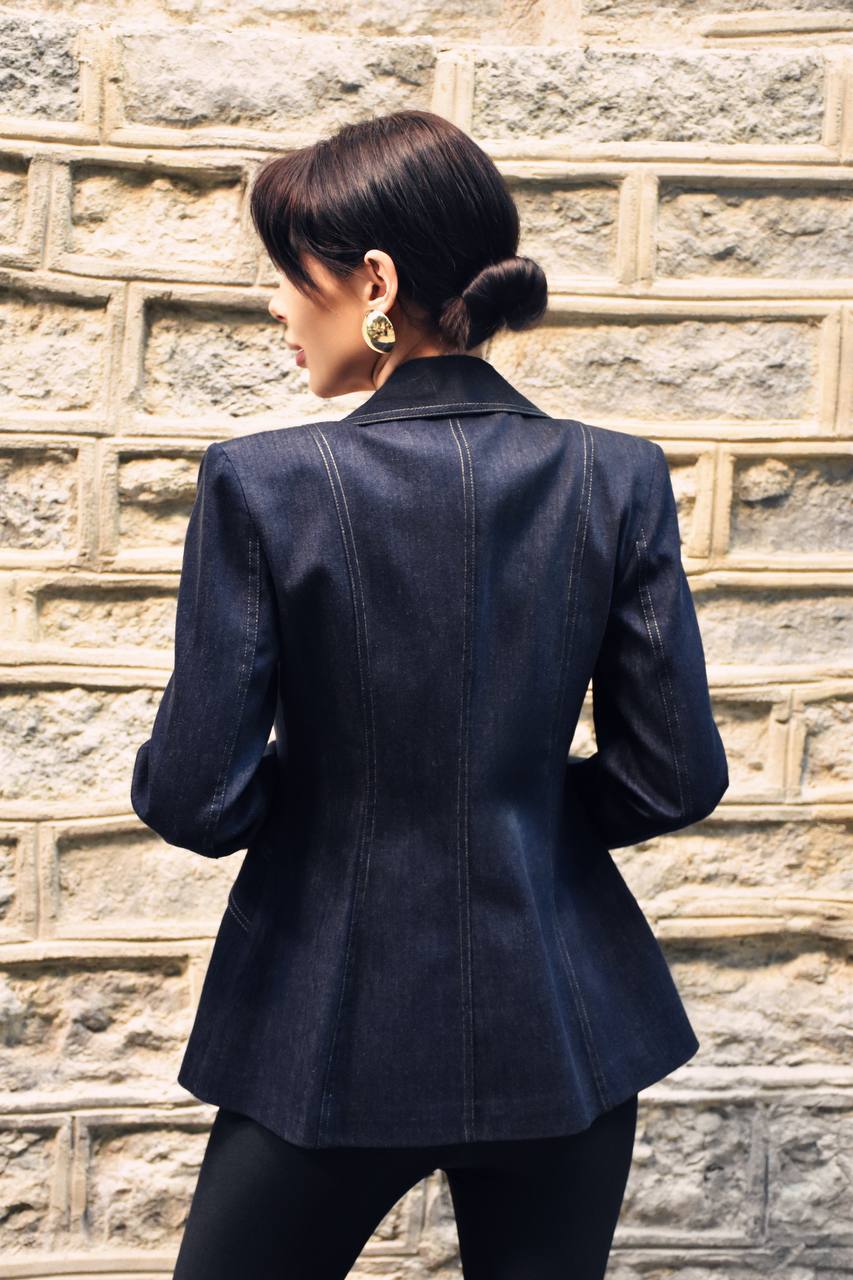 VOGE Tailored Denim Blazer