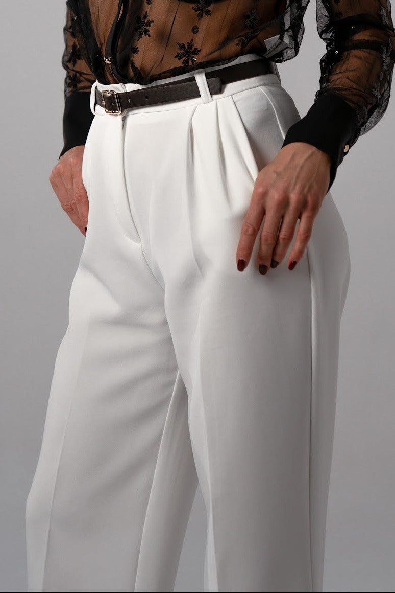 Classic Power Pants –  White